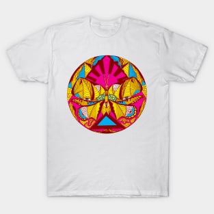 Miami Vice Sunrise Abstract Butterfly T-Shirt